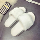 Faux Fur Flops